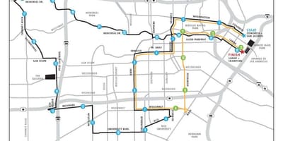 Map of Houston ম্যারাথন